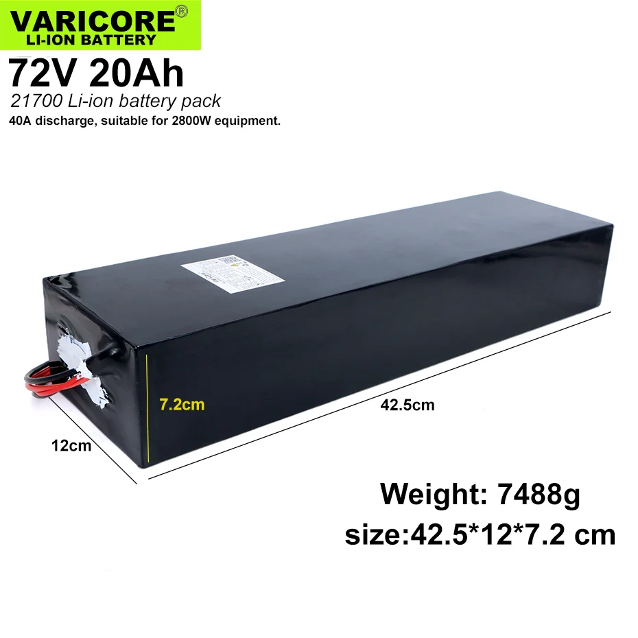 72V 20Ah 20S5P 26700 Lifepo4 аккумулятор 20A Максимальная 60A сбалансированная BMS для