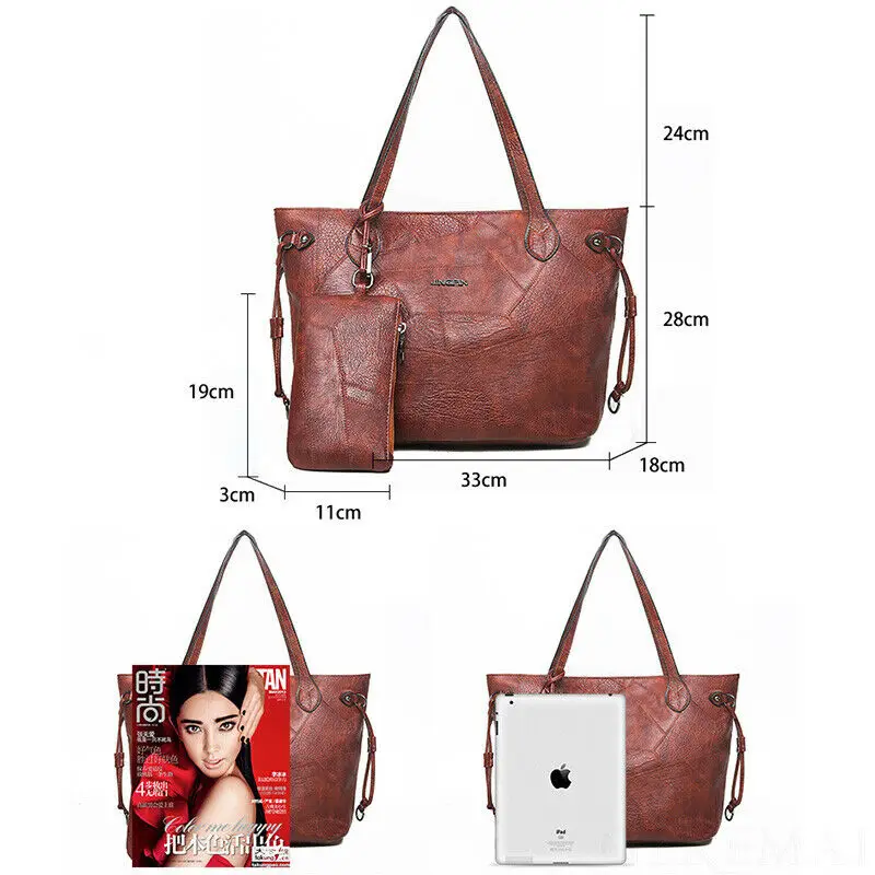 Женские кошельки и сумки Большая вместительная сумка тоут 2 комплекта