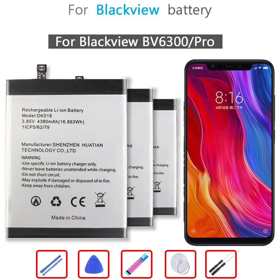 

DK018 (bv6300) 4380mAh Battery for Blackview BV6300 Pro BV6300Pro Mobile Phone