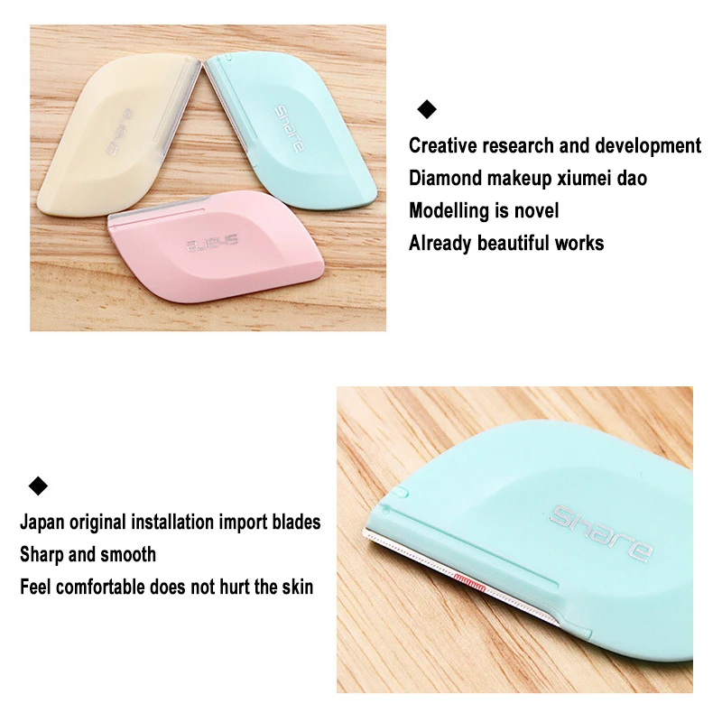 2 шт./компл. мини четырехсторонняя Бритва для удаления волос на лице триммер