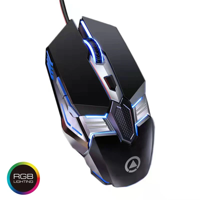 

Gaming Mouse LED 3200 DPI USB Computer Mouse Gamer Ergonomic RGB Wired Mice Silent Mause With Backlight Cable For PC Laptop