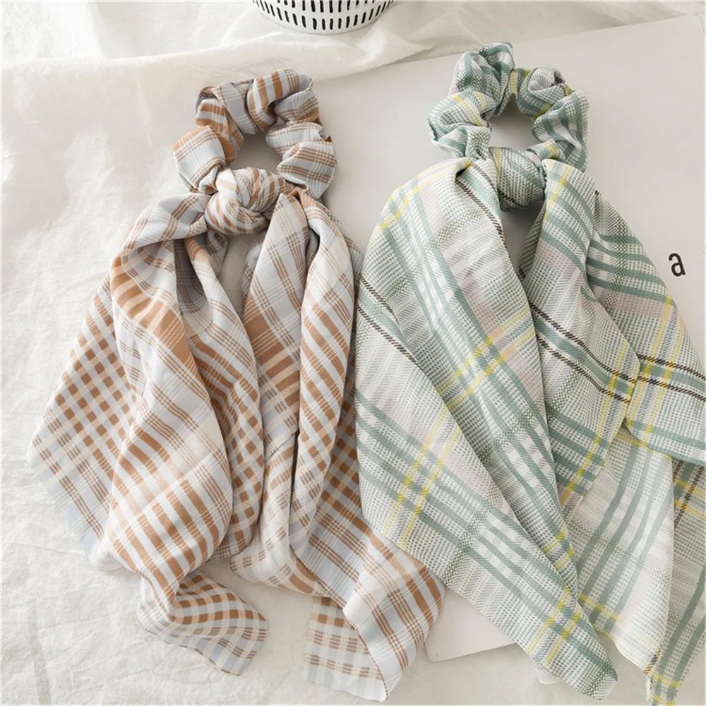 Модный стильный шарф для хвоста эластичная резинка волос женщин резинки с бантом