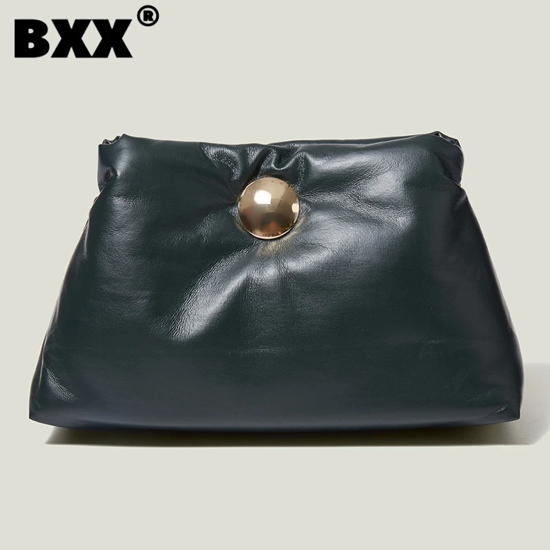 

[BXX] Женская Новая Металлическая комбинированная сумка в стиле ретро из качественной искусственной кожи, универсальная сумка через плечо, м...