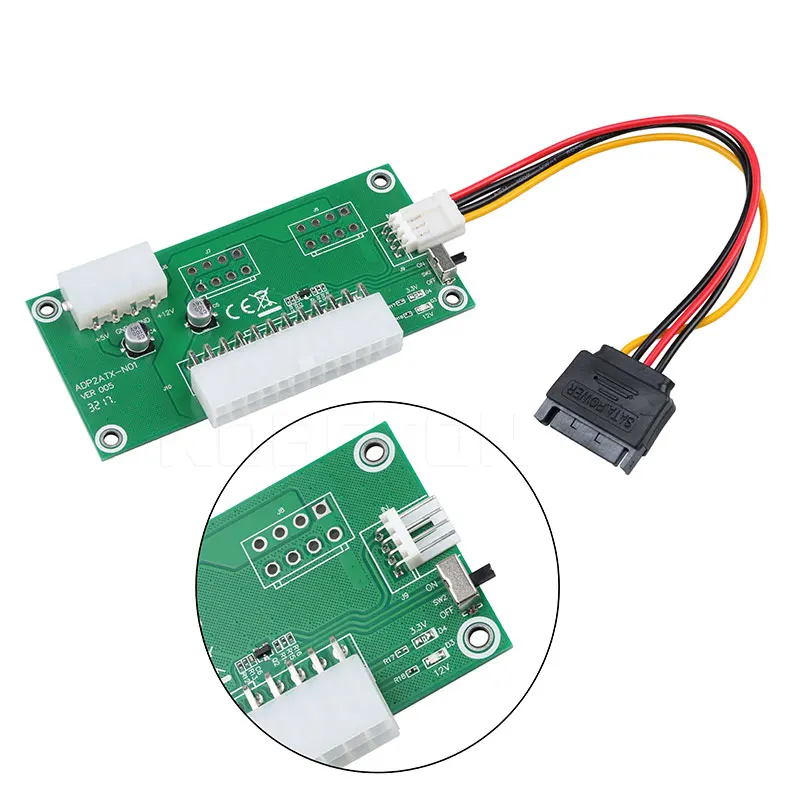 Двойной блок питания синхронный старт удлинитель Кабель для майнинга биткоинов