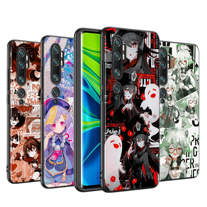 

Genshin Impact Anime For Xiaomi Mi 11i 11 10T 10i 9T 9 A3 8 Note 10 Ultra Lite Pro 5G CC9 SE Youth Soft Black Phone Case