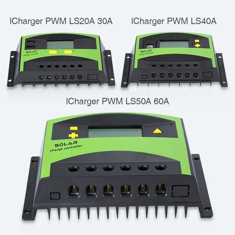 Регулятор заряда солнечной батареи PWM контроллер двойной USB 50A 60A12V 24В аккумулятор