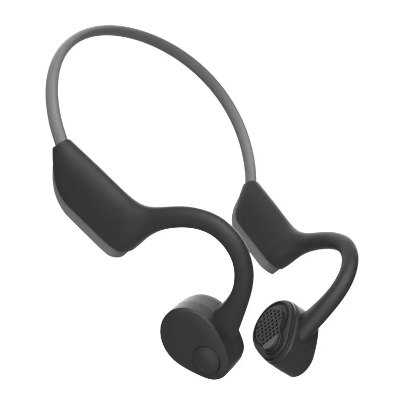 Black gray Bluetooth 5,0 гарнитура с костной проводимостью IP56 водонепроницаемые спортивные наушники с креплением на шее Беспроводные наушники с микрофоном - Цвет: Black gray