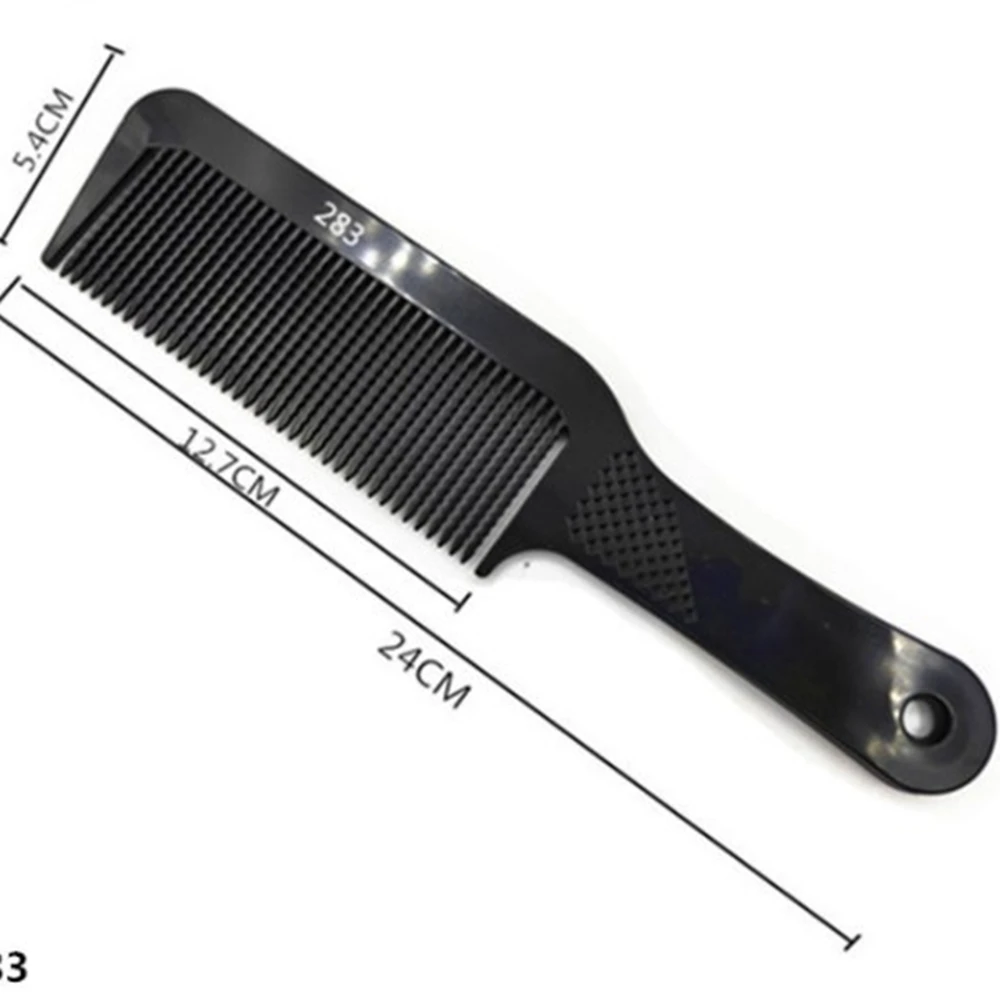 Чёрная статическая Расческа с длинными волнистыми зубцами карбоновая расческа