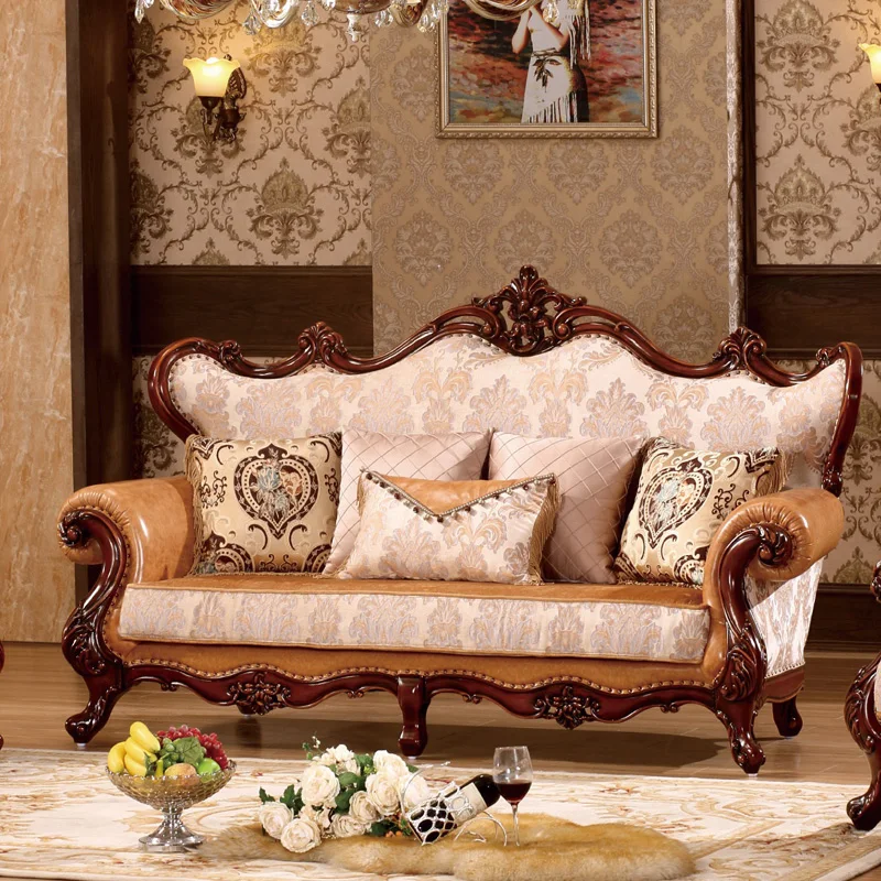 Классическая мебель из натуральной кожи диван для салона в стиле Американский