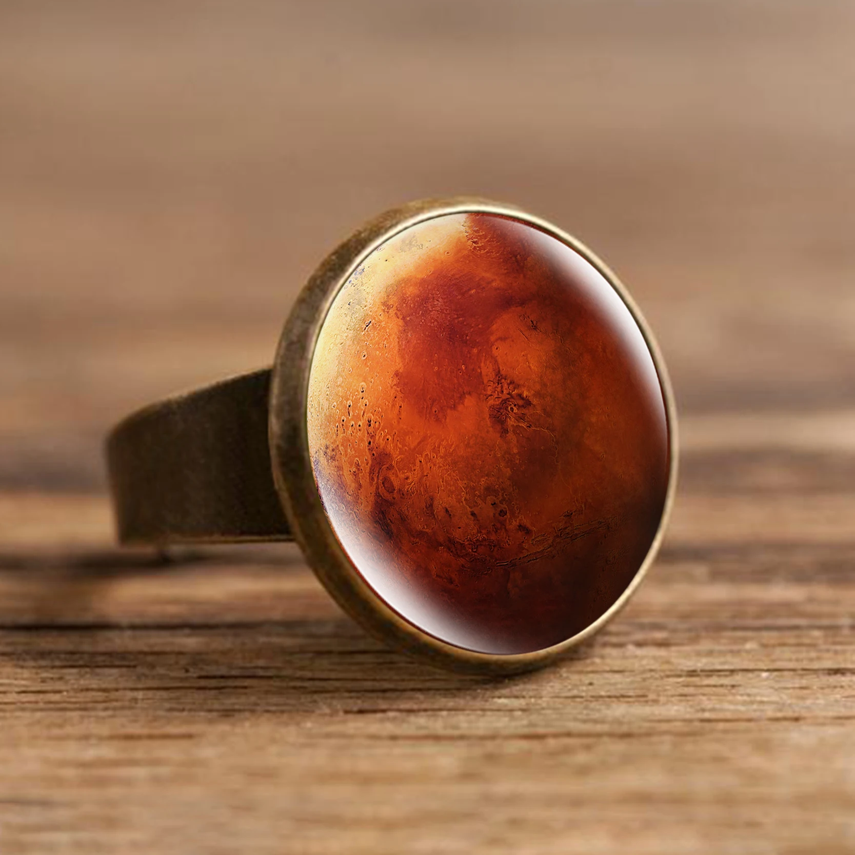 Женское кольцо с кабошонами на солнечной системе регулируемое палец для женщин и