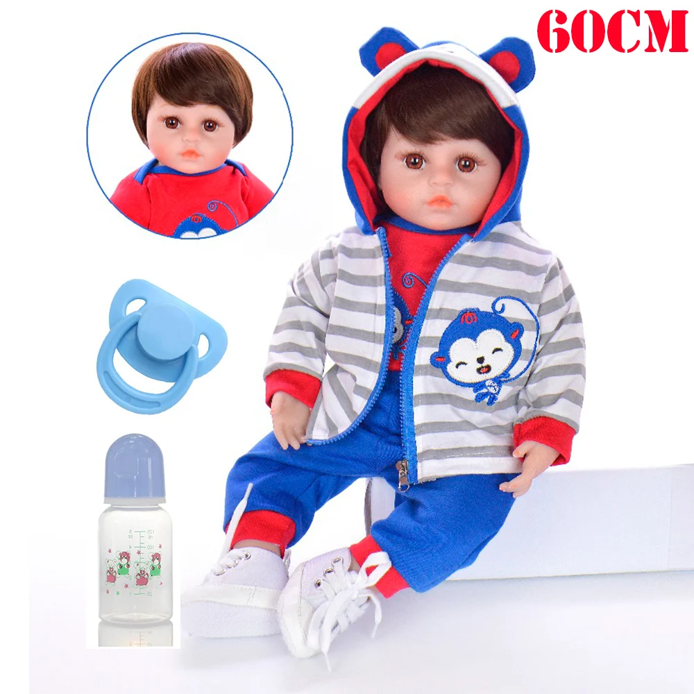 

Кукла новорожденная силиконовая виниловая, 58 см