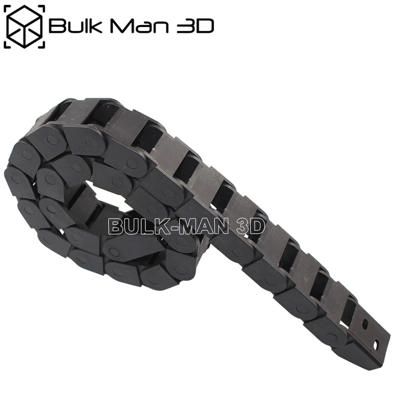 

10*15mm Length 1000mm Cable Drag Chain Non-Opening Wire Carrier with End Connectors for CNC Router Machine Tools