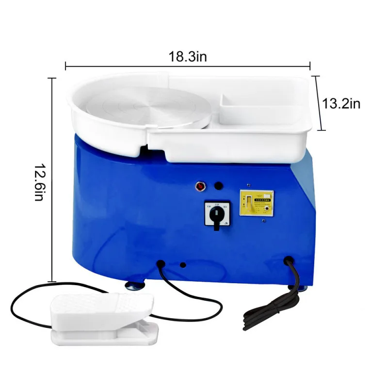 

25CM 350W Pottery Art MachineBrushless Electric Pottery Wheel Machine Ceramic Work Clay Art Craft UK US EU Plug