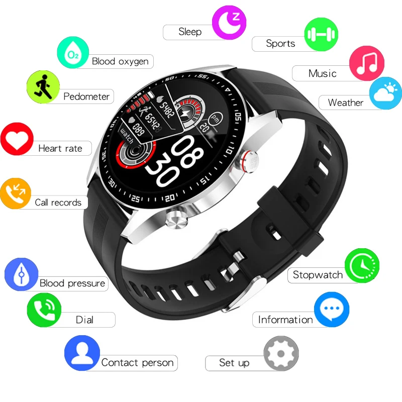 

Sports Bluetooth Smart Watch Men Call Touch Screen Fitness Tracker IP67 Waterproof Heart Rate Sleep Detection For Android IOS