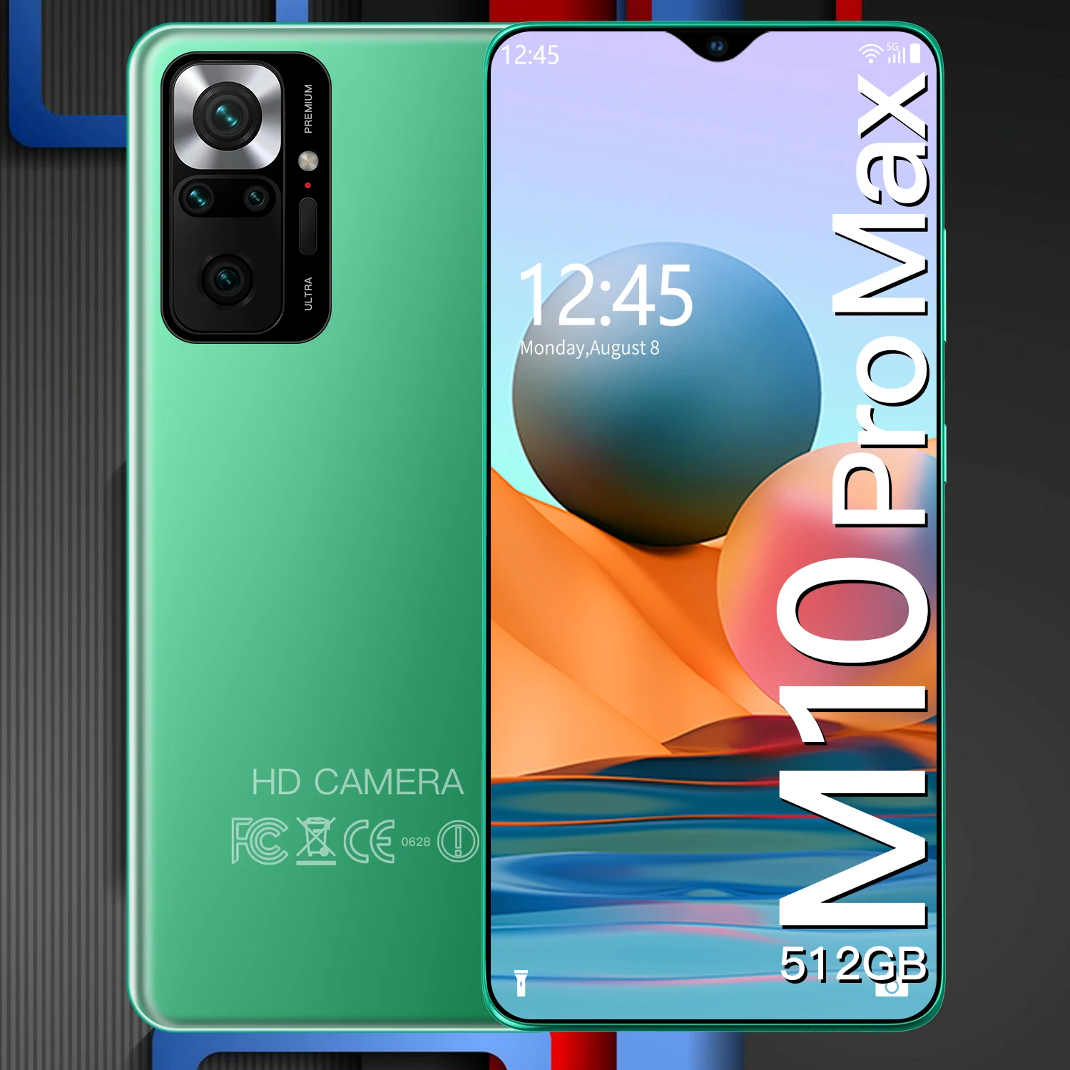 

Globale Version M10 Pro Max 6.7 Smartphone 6000mAh Entsperren Really 4G 5G Android 10 24MP+48MP 16GB+512GB Celulares Cell Phone