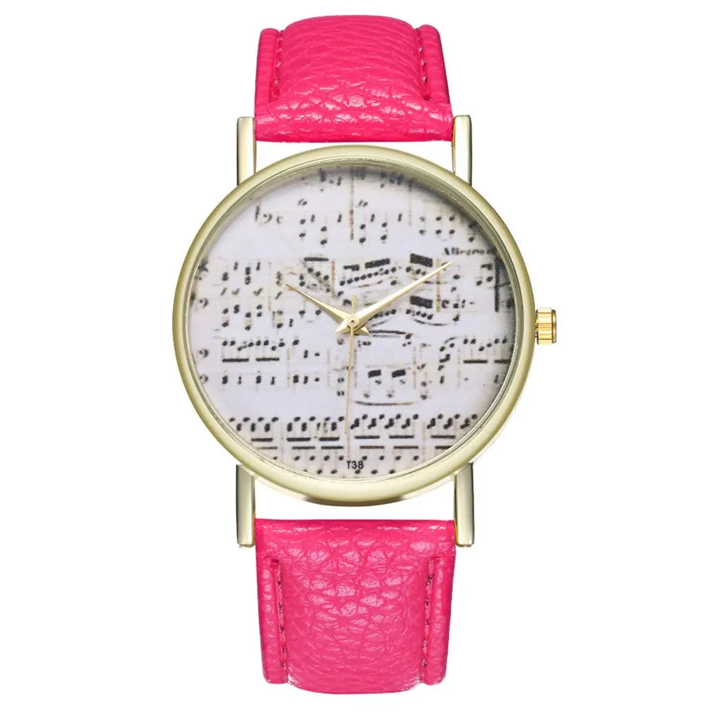 Женские кварцевые часы с кожаным ремешком T38 модные повседневные аксессуары