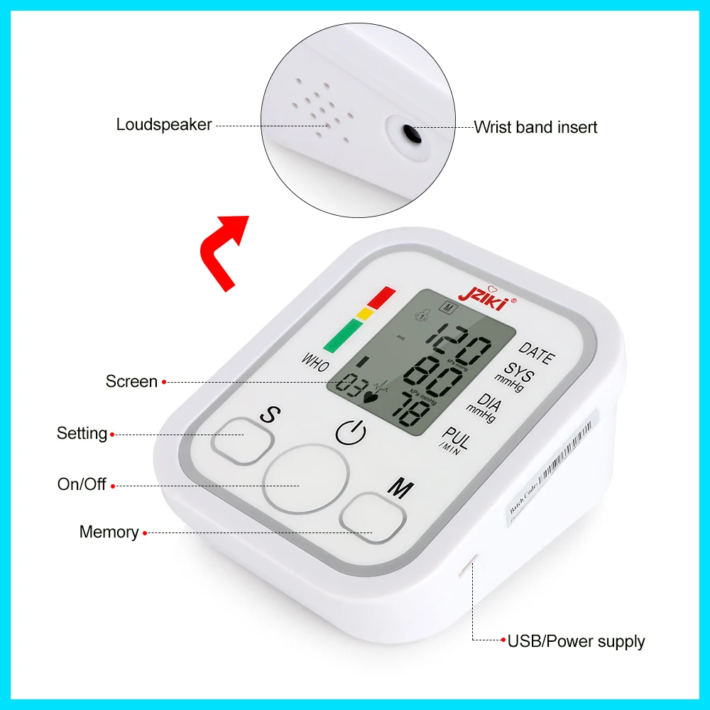 Домашний медицинский цифровой наружный полностью автоматический электронный