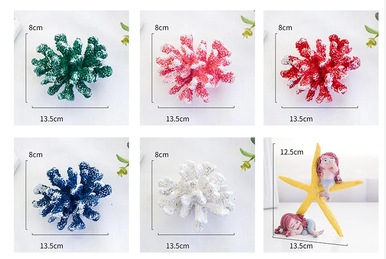 Аквариум Ландшафтный многоцветный Коралл имитация смолы Корал украшение