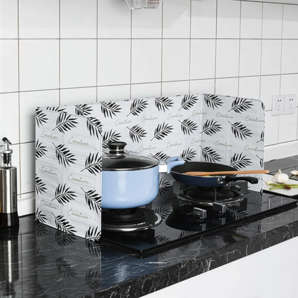 Растительный Узор алюминиевая фольга масляная перегородка пленка для дома кухни