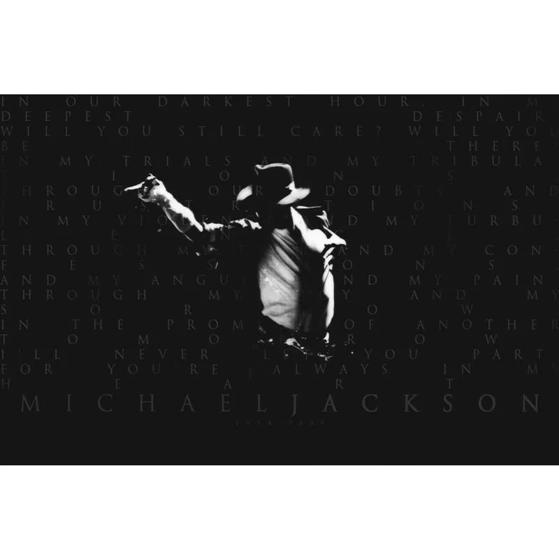 Майкл Джексон плакат Обычная сатиновая печати плакатов ткань постер на стену из