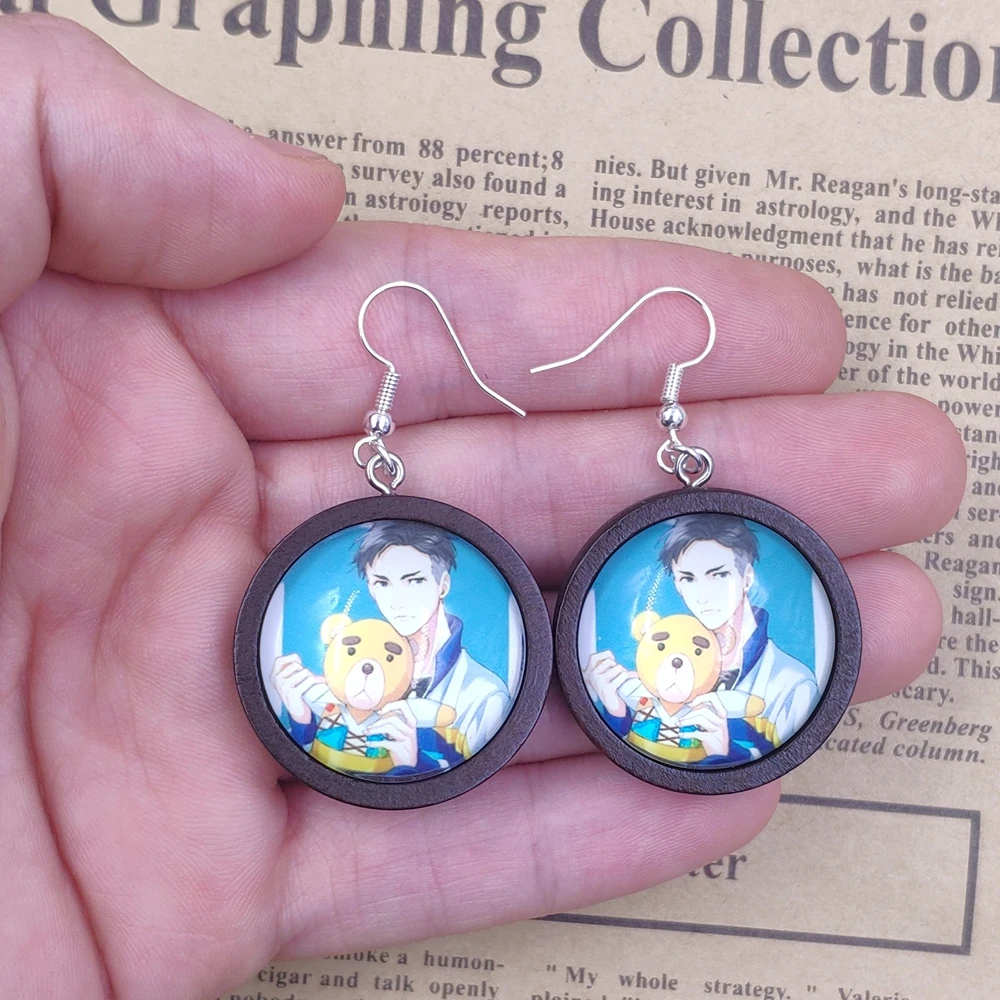 Милый популярный аниме Юри! На льду Katsuki Модный Ювелирный Набор колье и серьги из