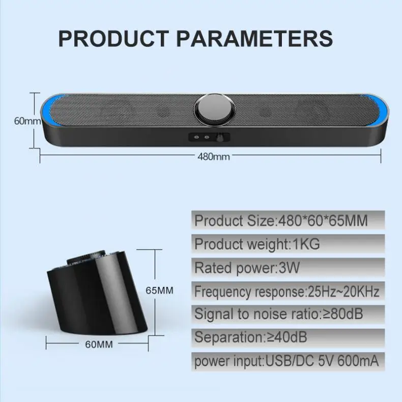 Мультимедийные звуковые панели SADA колонка компьютер универсальная мини-полоса