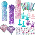 Русалка, декоративная Морская звезда, ракушка, фонарик, для дня рождения, вечевечерние под морем, декор для вечеринки, Русалочка, принадлежности для детского душа