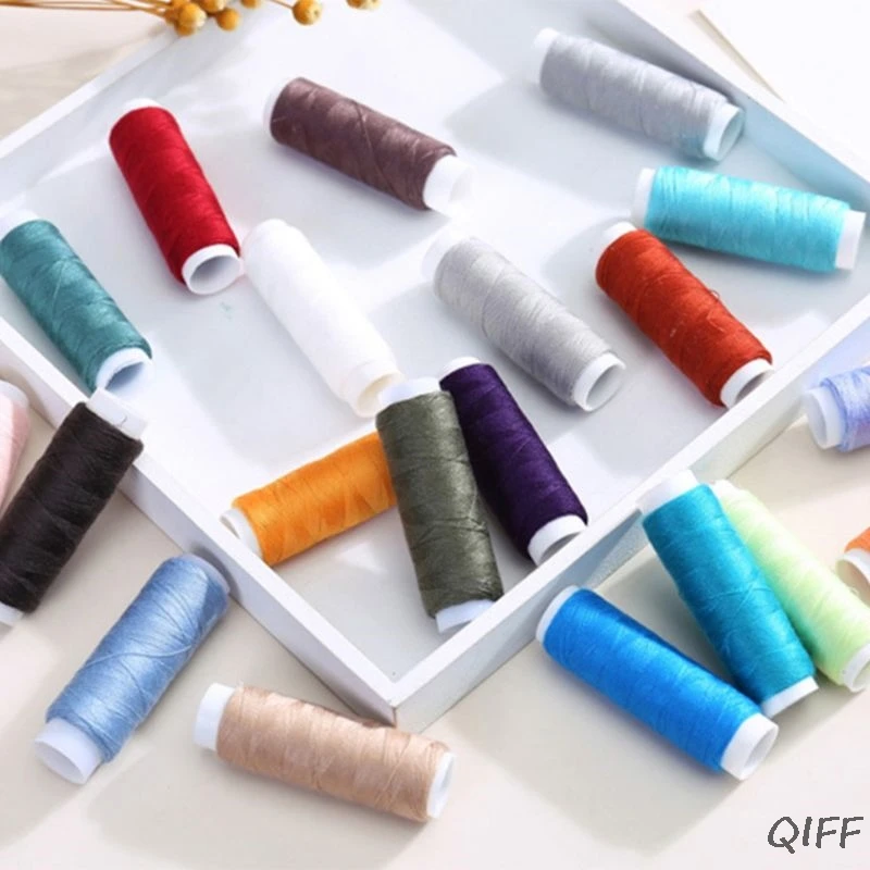 Набор катушек для швейных ниток из полиэстера 39 различных цветов|Наклейки на