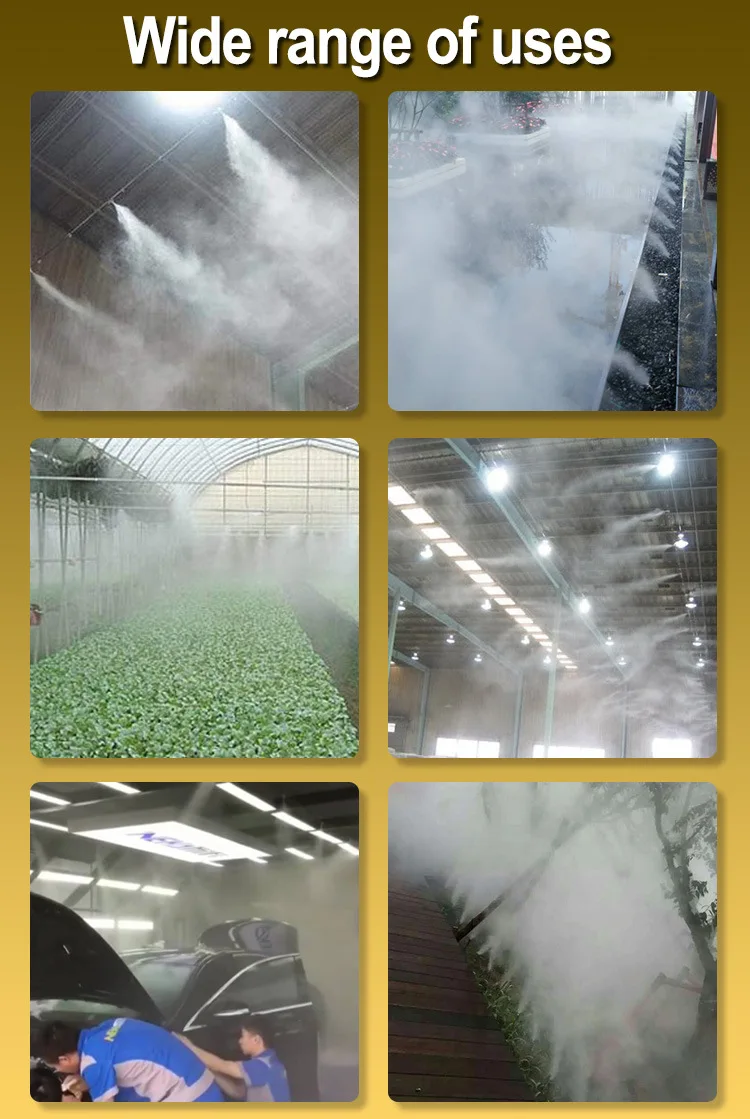 

Copper Mist Nozzles Agriculture Tools Greenhouse Irrigation Automatic Cooling Humidifying Sprayer With 4mm Nozzles Water Fog