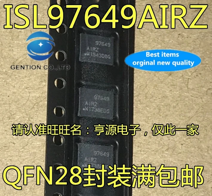 

10 шт., 100% оригинальный новый источник питания 97649AIRZ ISL97649AIRZ QFN28