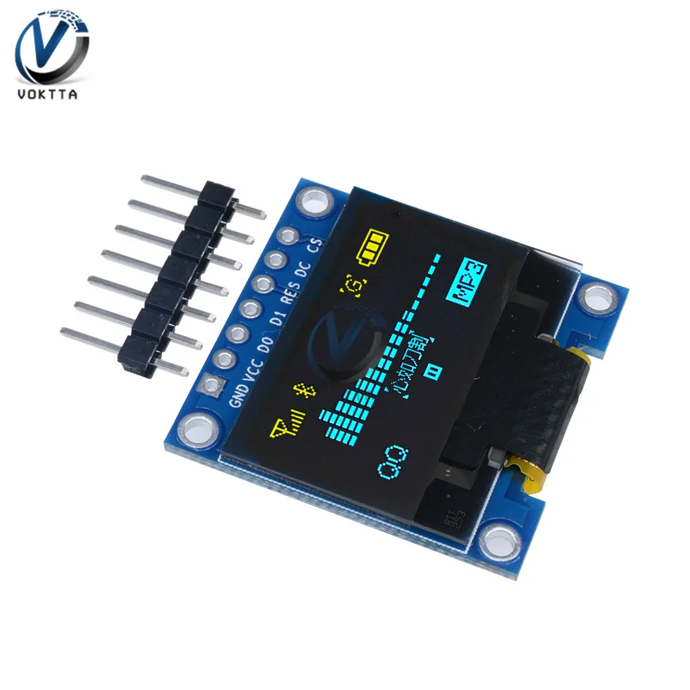 Модуль O светодиода 0 96 дюйма сине желтый х64 модуль ЖК светодиодный для Arduino IIC I2C
