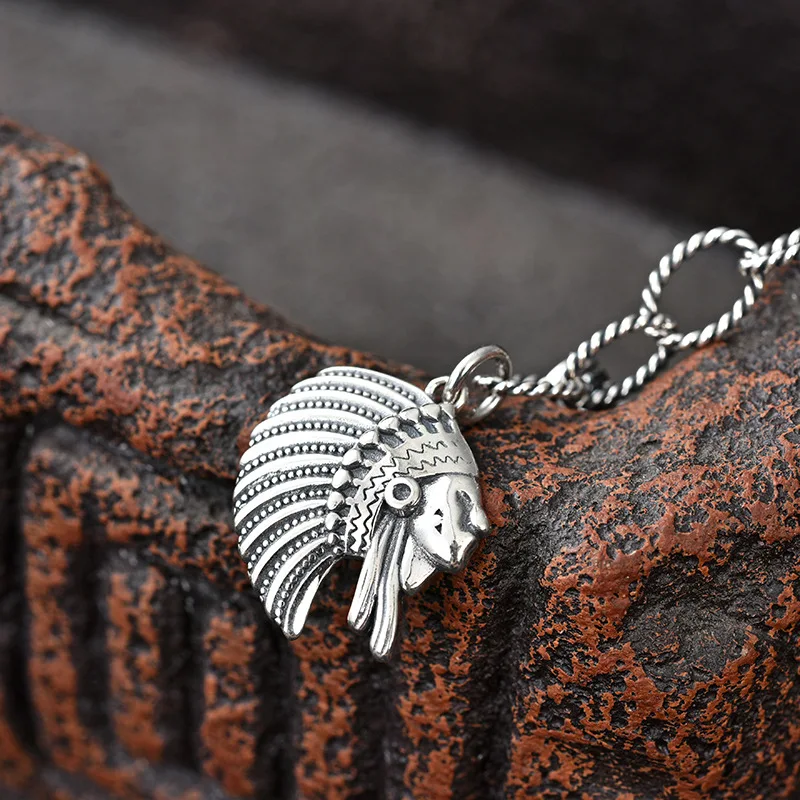 

2020 New Summer Sterling S925 Korean Thai Vintage Fashion Indian Avatar Bracelet Vintage Bracelet Man Women