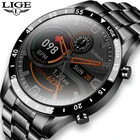 Смарт-часы LIGE мужские водонепроницаемые, IP68, Bluetooth, сенсорный экран