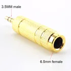 1 шт. аудио адаптер 3,5 мм штекер 6,5 мм Гнездовой разъем Jack стерео Динамик разъем для наушников усилитель AV микрофонный конвертер