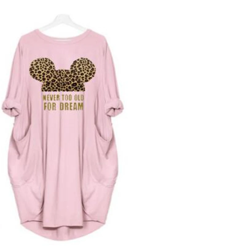 Disney с Микки-Маусом футболка Минни Маус платье для женщин летний спортивный