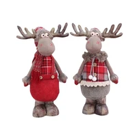 big elk dolls christmas artificial deer reindeer fairy garden miniatures prop animal model figurine shop window showcase