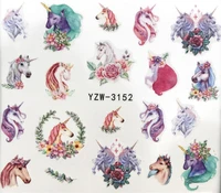 2019 new arrivial nail stickers water decal animal flower 3d manicure sticker nail water sticker