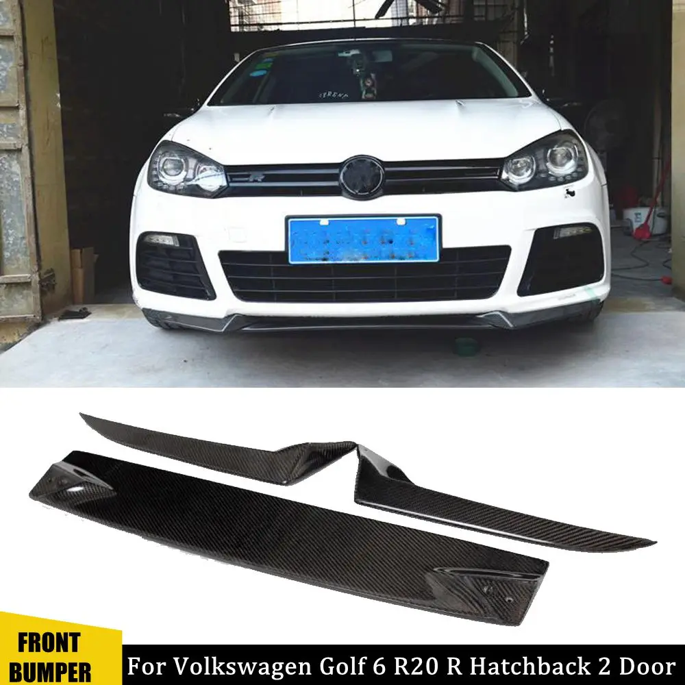 Фартук из углеродного волокна для гонок передних губ Volkswagen VW Golf R20 R хэтчбек 2