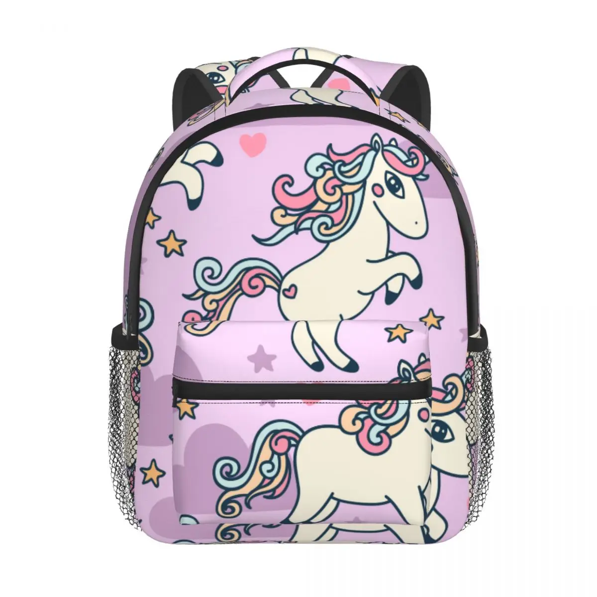 

Cute Unicorn And Stars Pink Print Baby Backpack Kindergarten Schoolbag Kids Children School Bag