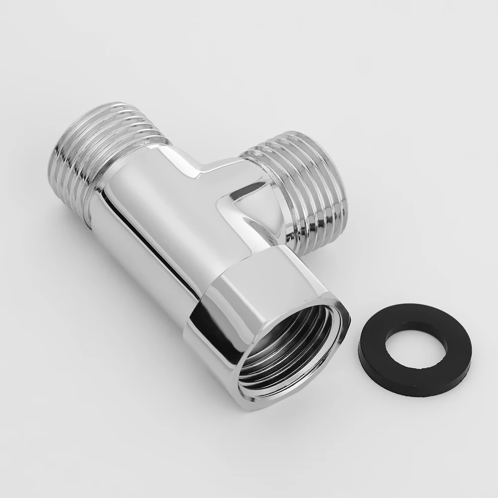 Отводной кронштейн для душа 3-ходовой латунный хромированный отводящий