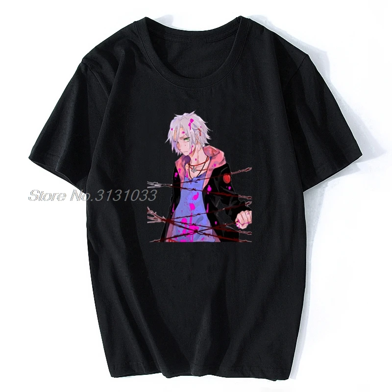 Крутая черная футболка Gokudera Hayato Hitman Reborn Homme Мужская хлопковая футболки из аниме