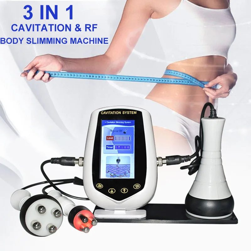 

40K Cavitation Ultrasonic Body Slimming RF Radio Frequency Multipolar Vacuum Facial Rejuvenation Weight Loss Machine Home Use