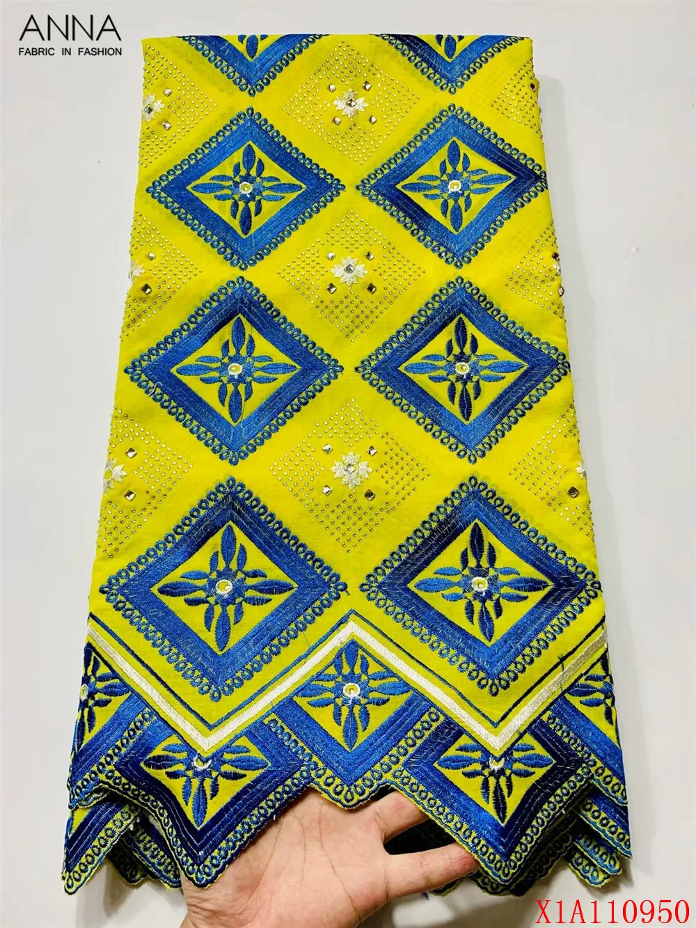 

Anna royal blue swiss voile lace in switzerland high quality 2020 embroidery with stones african dry lace fabric for sewing