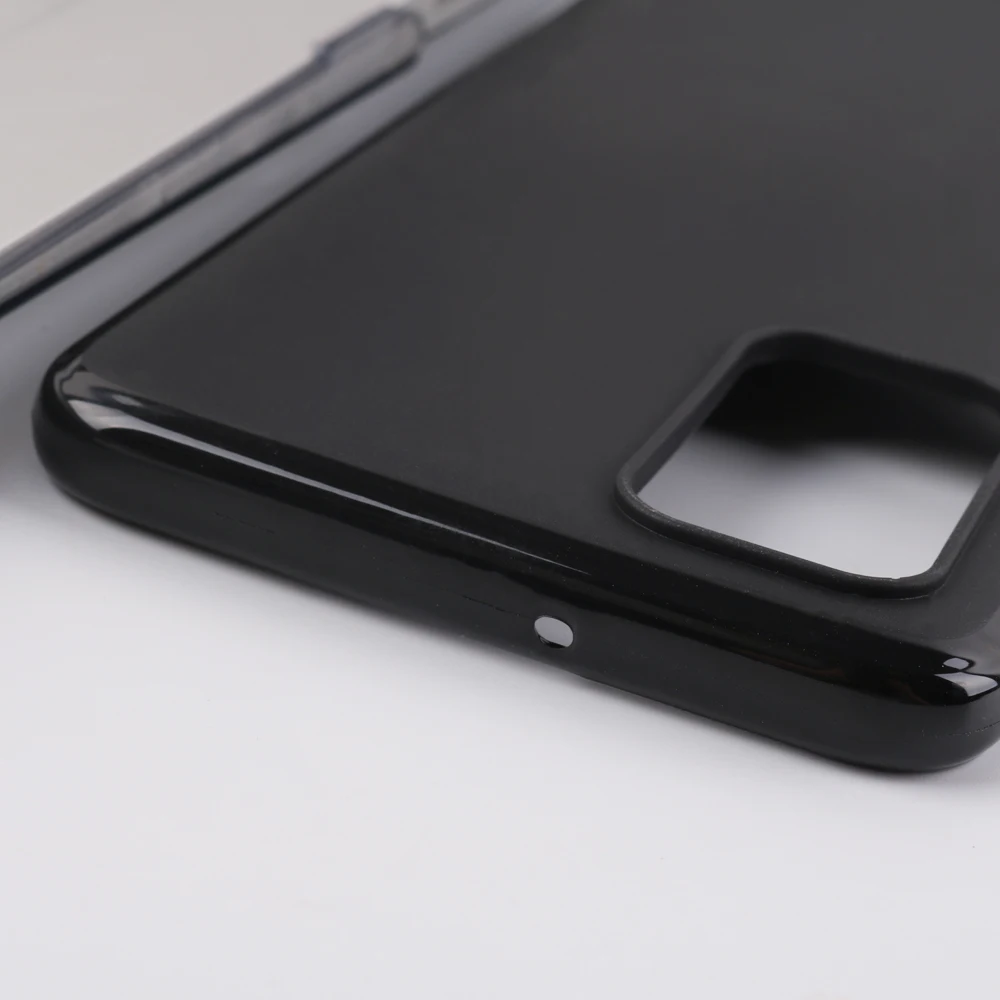 

ROEMI For Huawei Honor 30S Comfortable Hand Feeling Solid Black TPU Pudding Cover Protect The Camera From Scratches