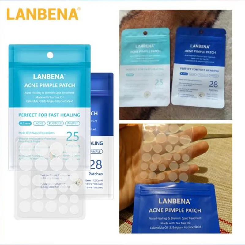 LANBENA маска от угревой сыпи, пластырь от прыщей, 28 шт., невидимые наклейки от угревой сыпи, средство для удаления прыщей, уход за кожей, сужение пор