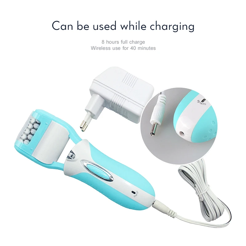 Электрический эпилятор 3 в 1 Женская бритва перезаряжаемый для удаления мозолей