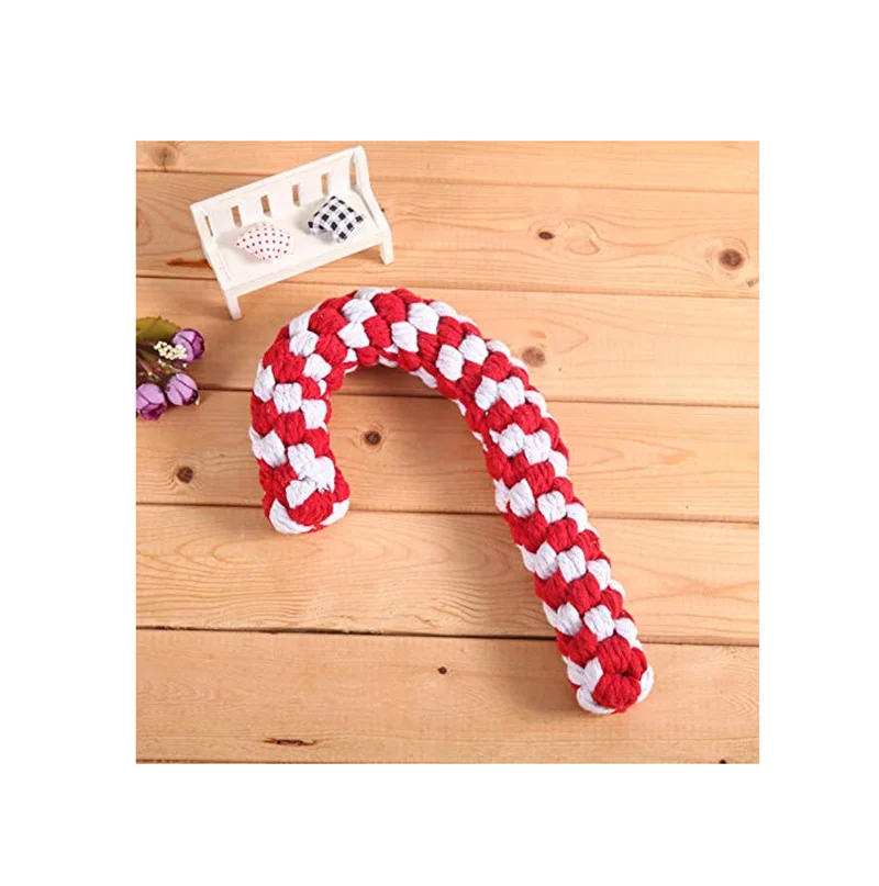 Игрушка из веревки для собак карамельный тростниковый канат игрушка чулок