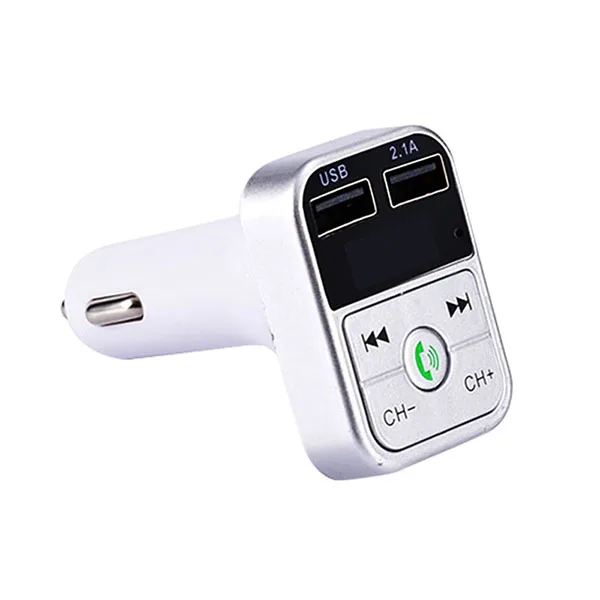 Rovtop автомобильный Bluetooth fm-передатчик беспроводной комплект Hands Free MP3 музыкальный плеер Поддержка TF карты 5 в 2.1A USB зарядное устройство FM модулятор Z2 - Название цвета: Sliver