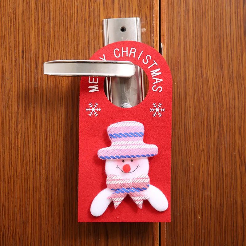 1 шт. красный Санта-Клаус Рождественская мультяшная дверная вешалка 22 5*11 см новый