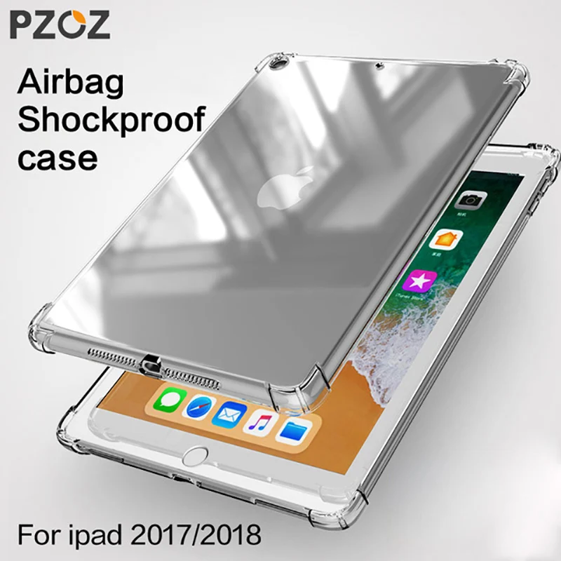 PZOZ чехол для нового iPad Pro чехол 9,7 Air mini 1 2 3 4 5 Силиконовый противоударный прозрачный ТПУ чехол для планшета